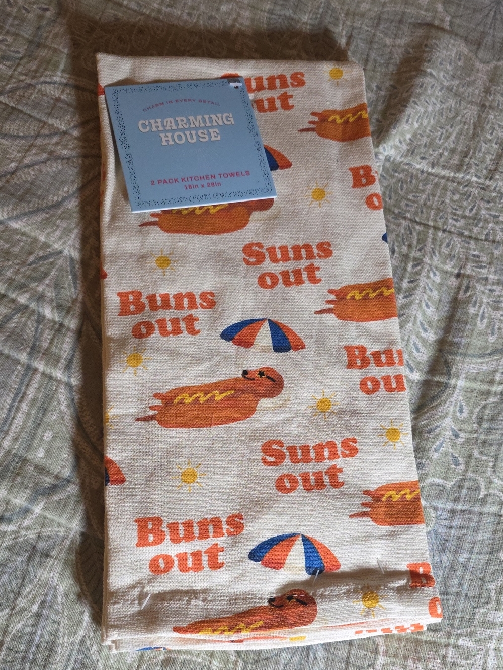 Hotdog Daschund Kitchen Towels
